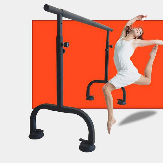 Ballet Barre with Non-Slip Stand Suction-Cup Height Adjustable Dancing Stretching Bars Freestanding Portable Barre Sticks for Home ()