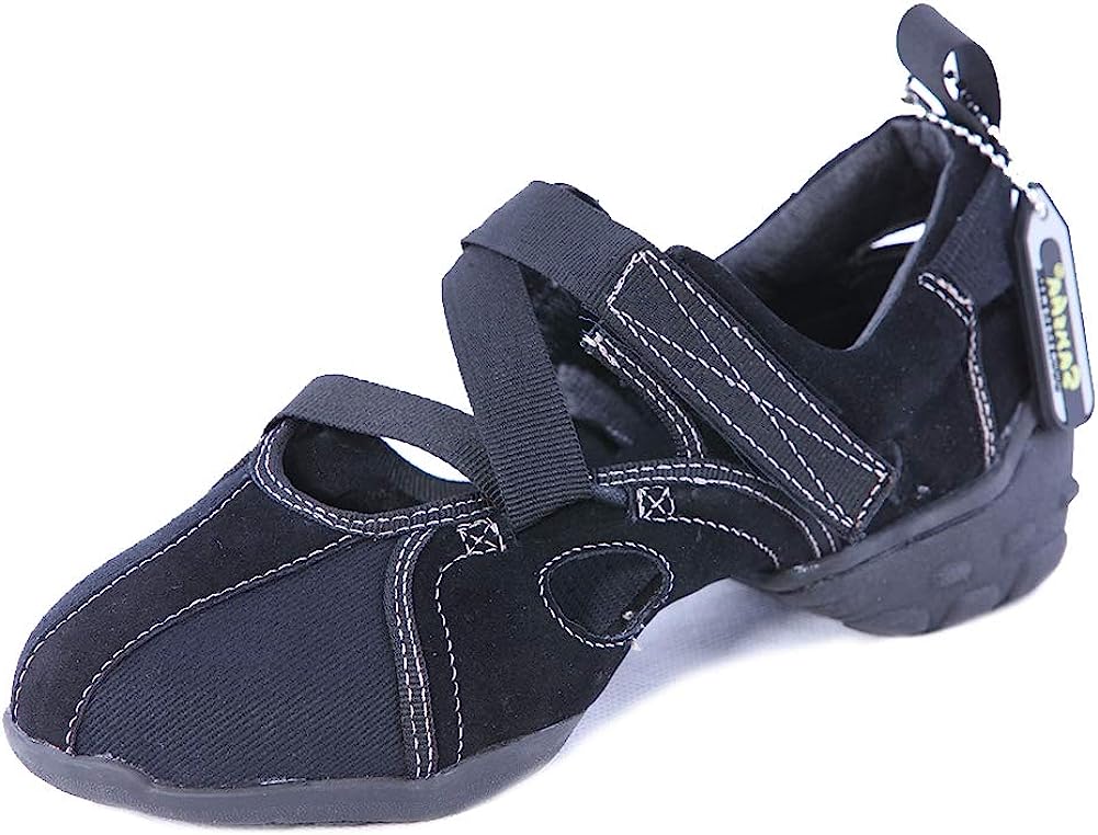 Women Dance Sneakers Split Sole Low Top Jazz Dance shoes Genuine leather dance soft sole shoes summer sandals
