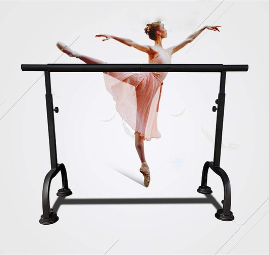 Ballet Barre Bar, Mobile Portable Ballet Barre Home Professional Stretch Dance Stick Fitness Practise Equipment with Non Slip Rubber Feet (Color : Black, Size : 200 cm) (Black 250 cm)