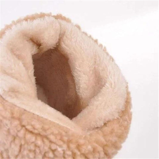 Ladies Boots， Women Winter Fur Warm Snow Boots Ladies Warm Wool Booties Ankle Boot Comfortable Shoes Plus Casual Women Mid Boots (Color : Gray, Size : 7.5 UK)