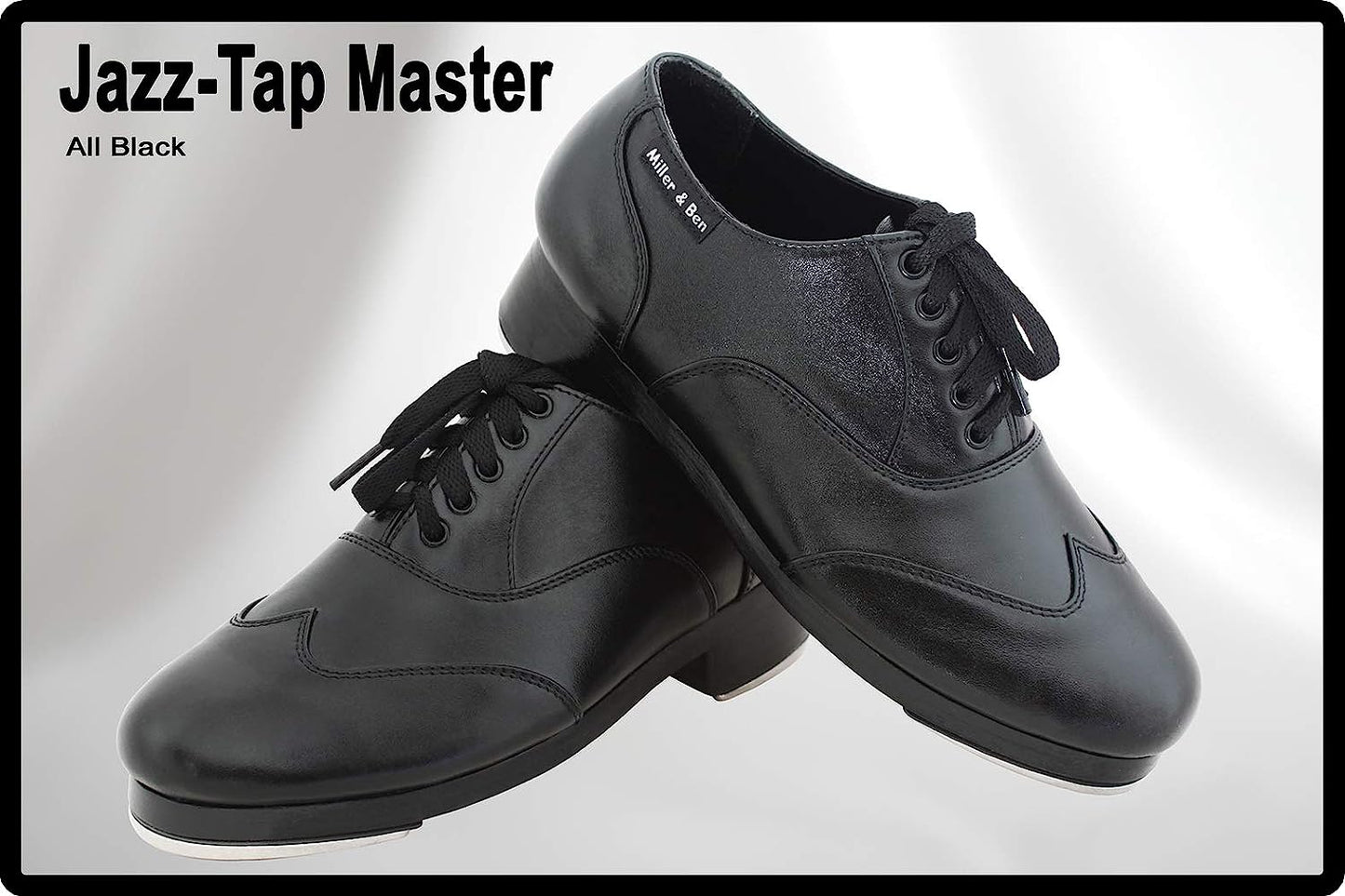 Tap Shoes, Jazz-Tap Master, All Black Professional Tap Shoes