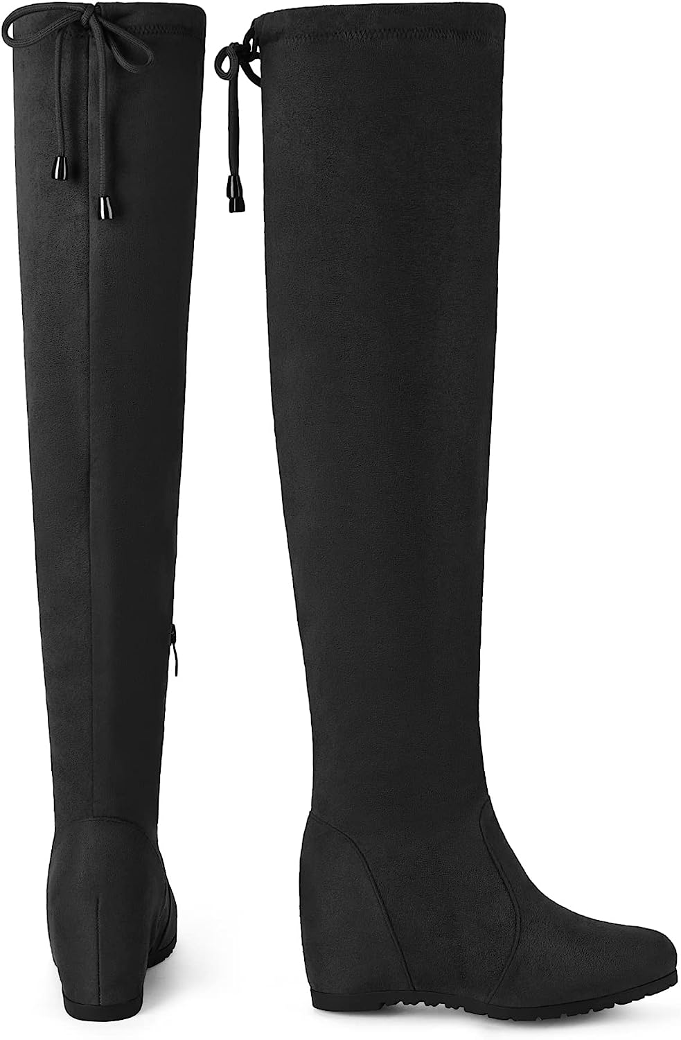 Women's Over The Knee Thigh High Wedge Heel Boots