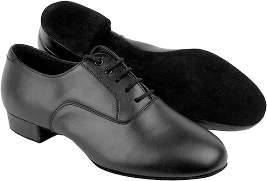 Very Fine Men's Salsa Ballroom Tango Latin Dance Shoes C919101 Bundle with Shoe Wire Brush Heel 1" Heel
