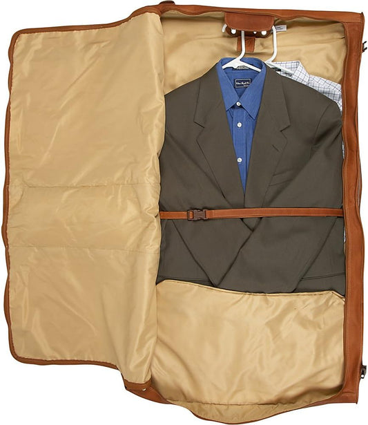 Executive Expandable Garment Bag, Saddle, One Size