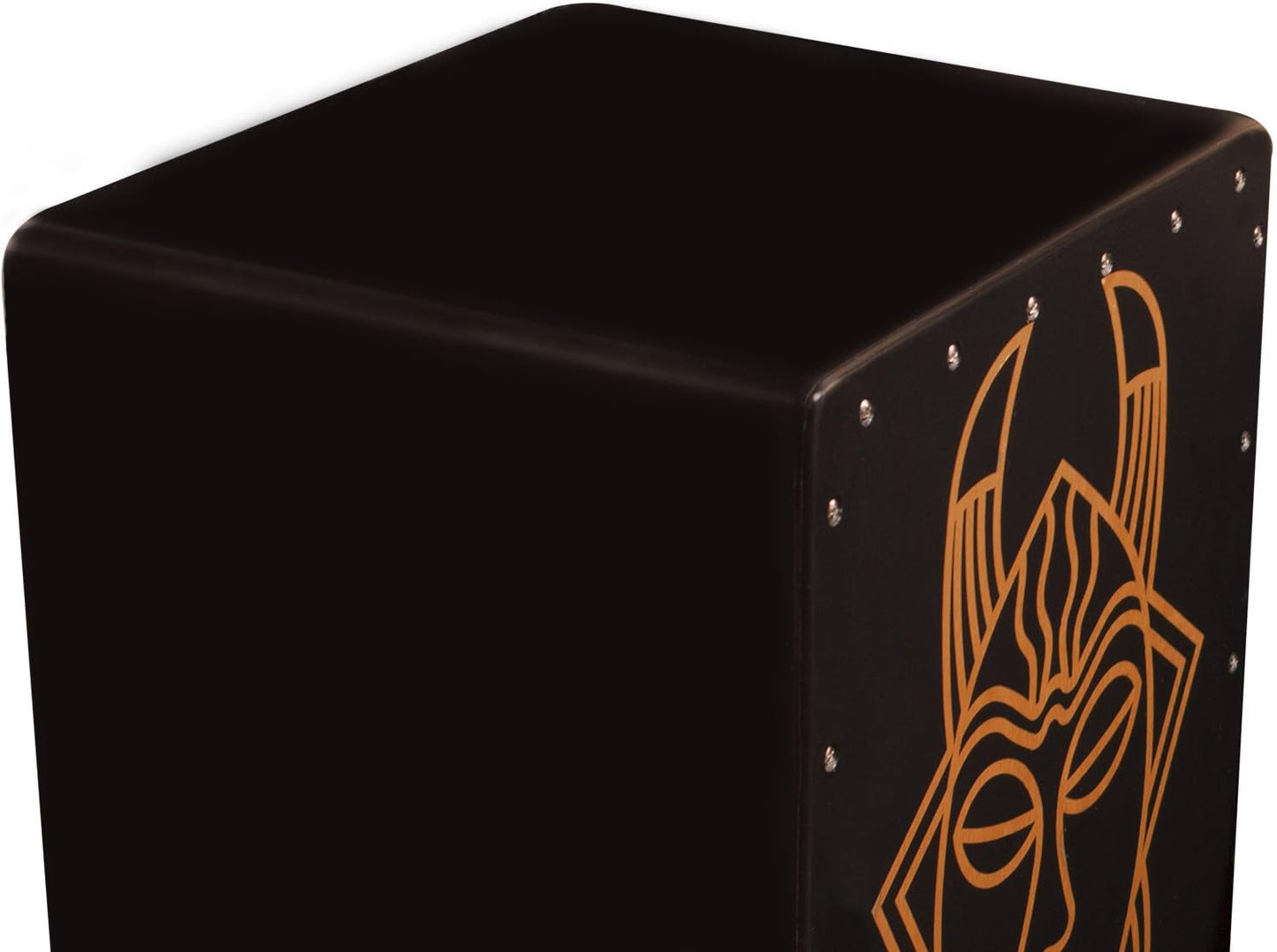 Harmony Series Hand Stained Spirit Design Satin Black Large Cajon Percussion Box