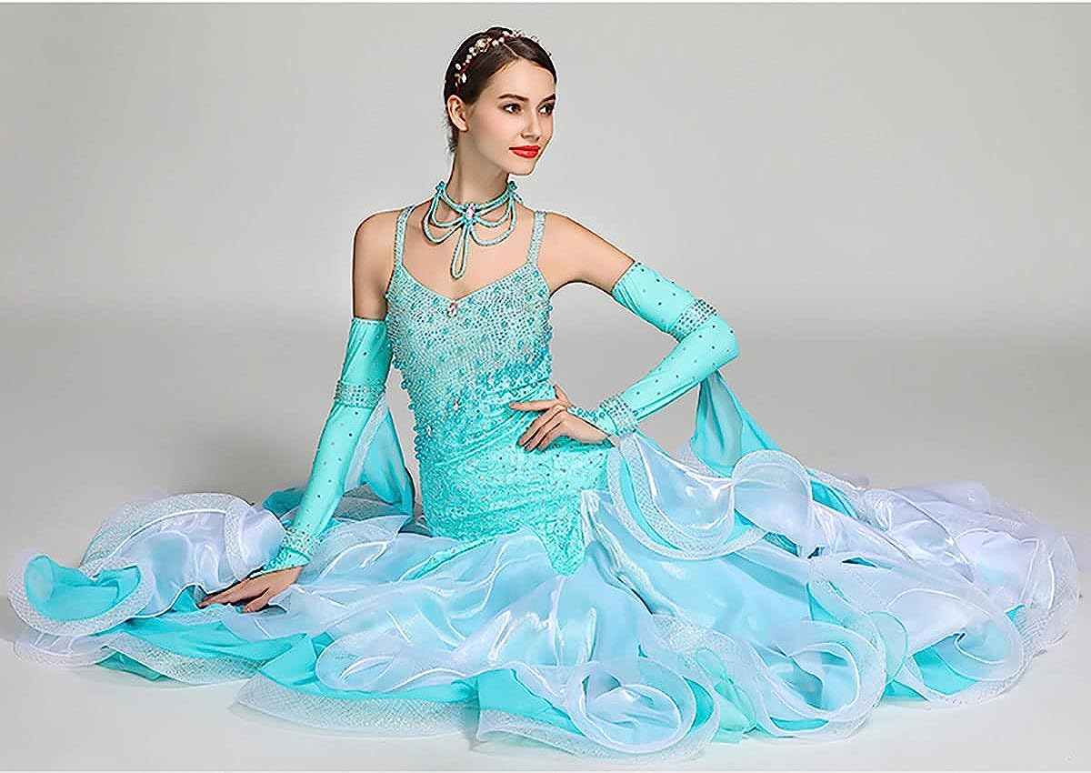 Women Lyrical Dance Costumes National Standard Dance Costume Ballroom Dance Dress Waltz Flamenco Dance Dresses