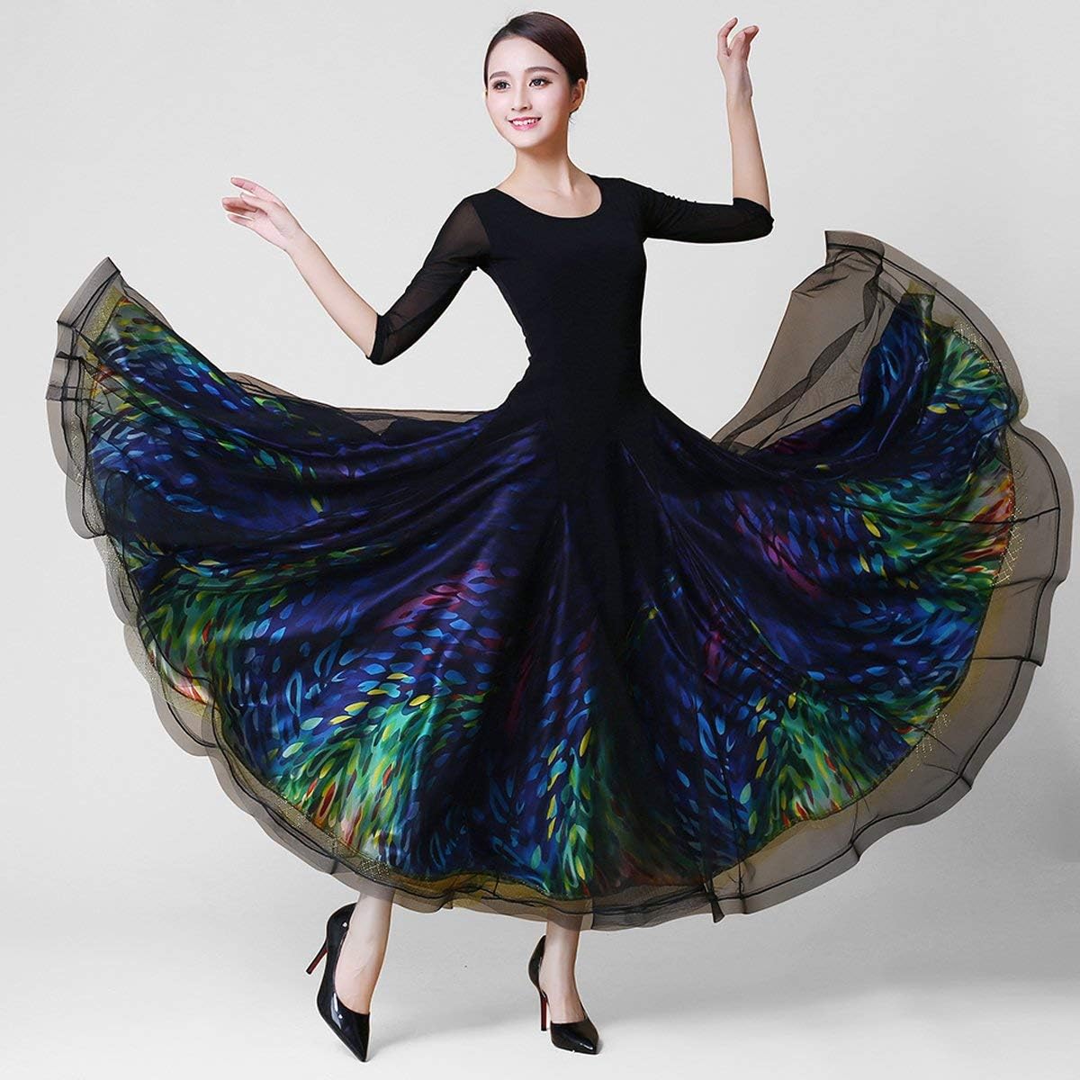 Women Ballroom Dance Dress Standard Dance Flamenco Dresses Waltz Foxtrot Dance Dress Competition Elegant Dresses