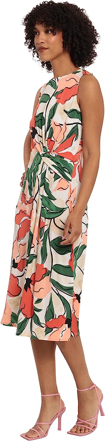 Women's Sleeveless Matte Jersey Dress Vacation Occasion Event Guest of