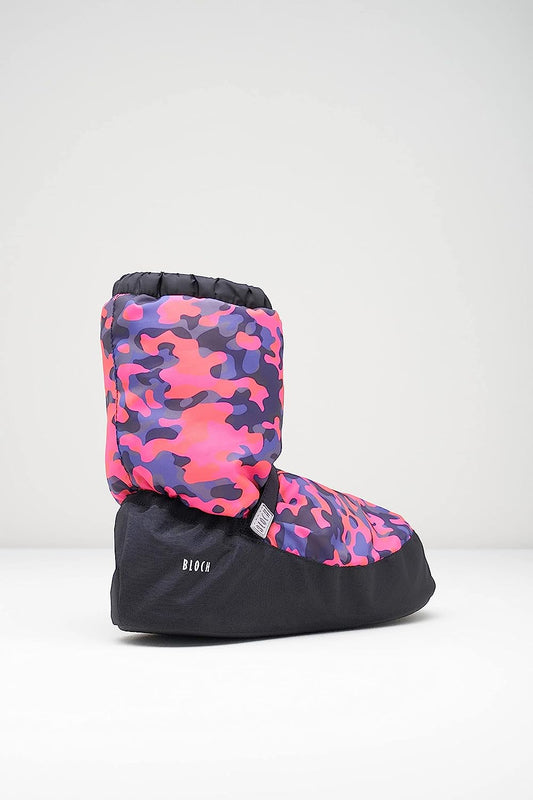 Women's Printed Warm Up Boot/Slipper Mid Calf