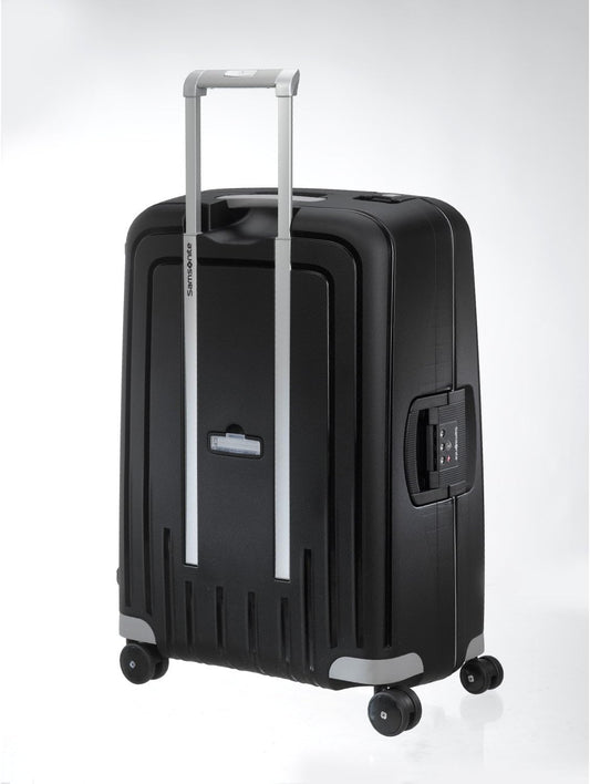 Hardside Luggage with Spinner Wheels, Black, Checked-Large 28-Inch