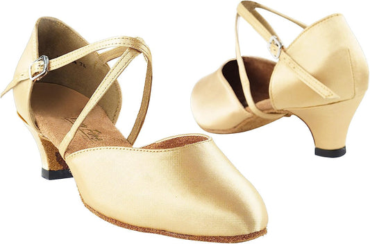 50 Shades Low Kitten Heel Dance Dress Shoes: Ballroom Salsa Wedding Clubing Swing Practice (1.2" Heel)