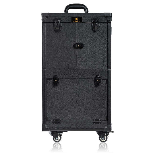 REBEL Series – Pro Makeup Artists Multifunction Cosmetics Trolley Train Case – Large - Knight