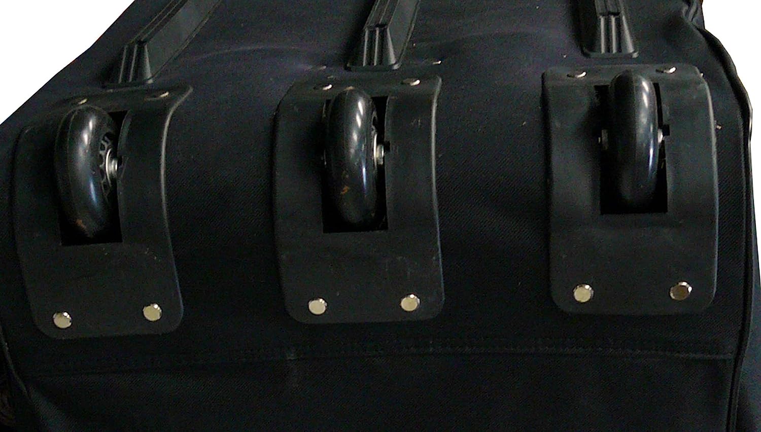 30"/36" Polyester Rolling Wheeled Duffel Bag Travel Duffel on Wheel (40, Black)