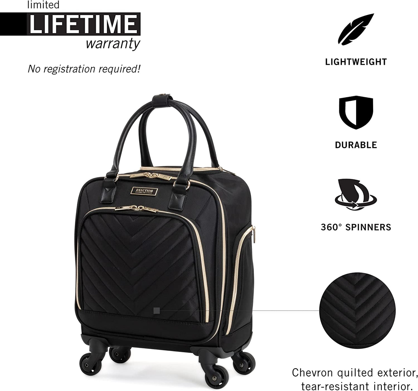 Chelsea Luggage Chevron, Black, 4 Underseater