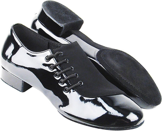 Very Fine Men's Salsa Ballroom Tango Latin Dance Shoes S2519 Bundle with Dance Shoe Wire Brush Heel 1"