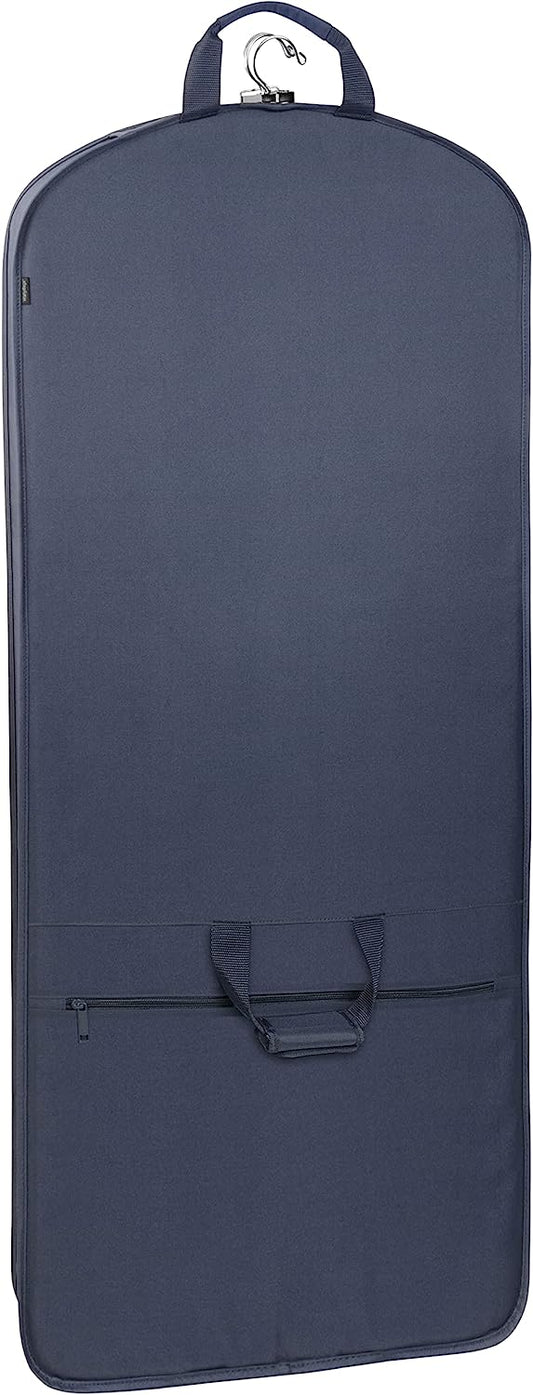 60” Premium Tri-Fold Travel Garment Bag with exterior pocket