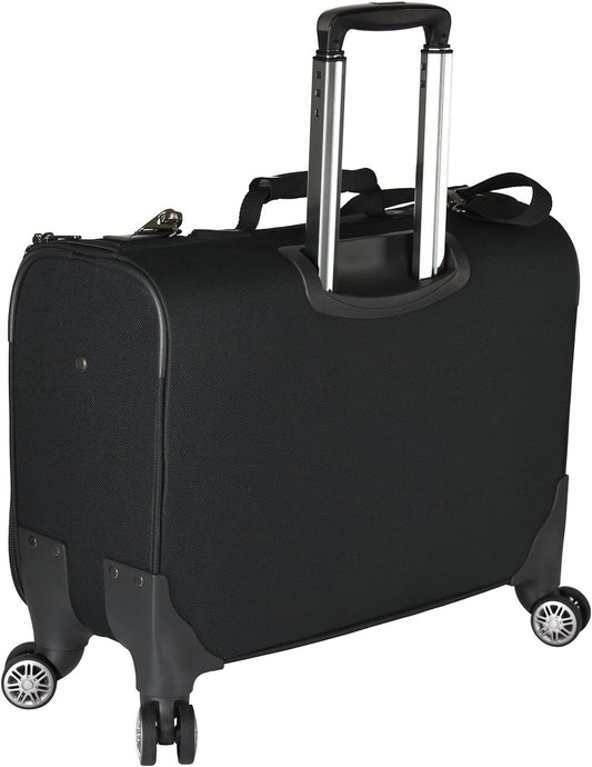 Carry-On Softside 8-Wheeled Spinner Garment Bag Luggage, Black, 21-Inch