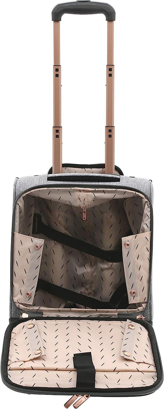 Women's Hudson Softside Spinner Luggage, Heather Gray, 3-Piece Set (16/20/28)