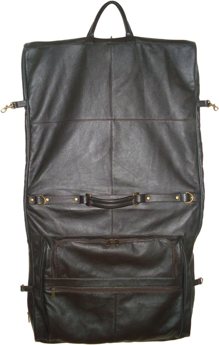 Leather Three-suit Garment Bag (#2435-3)