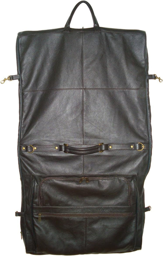 Leather Three-suit Garment Bag (#2435-3)