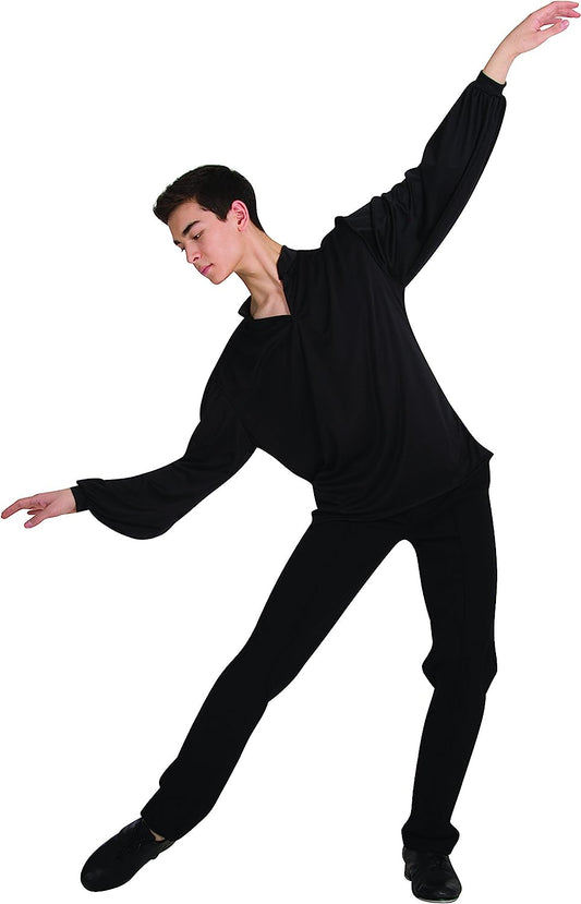 Mens Straight Leg Dance Slacks - Black 32 Inch