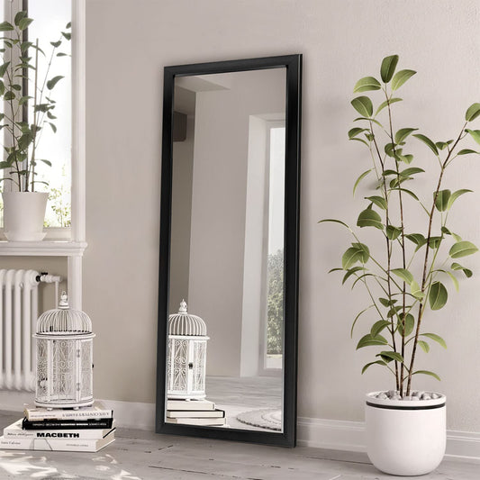Full Length Mirror Full Length Body Mirror Standing Mirror 43"x16" Floor & Full Length Mirrors Black Mirror Hanging Mirror Long Mirror (No Stand)