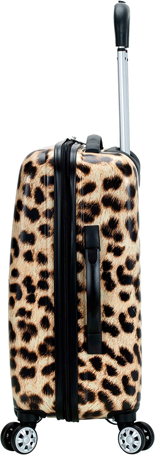 Safari Hardside Spinner Wheel Luggage, Leopard, Carry-On 20-Inch