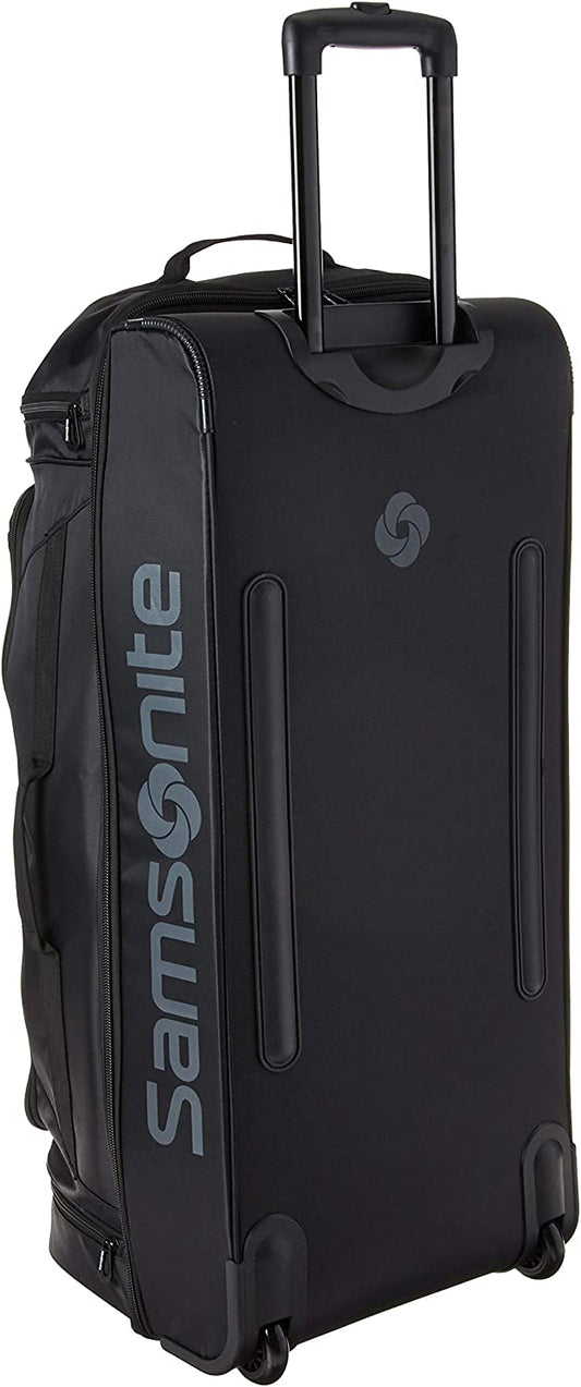 Andante 2 Wheeled Rolling Duffel Bag, All Black, 32-Inch