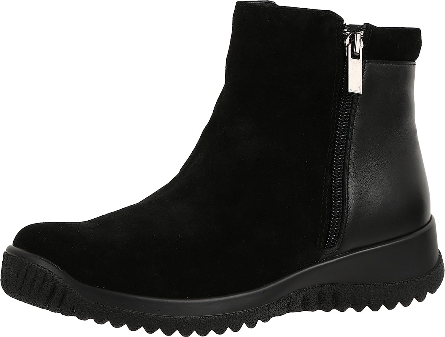 Kool 19178 Women's Casual Boot: Black/Combo 9.5 Medium (B) Zipper