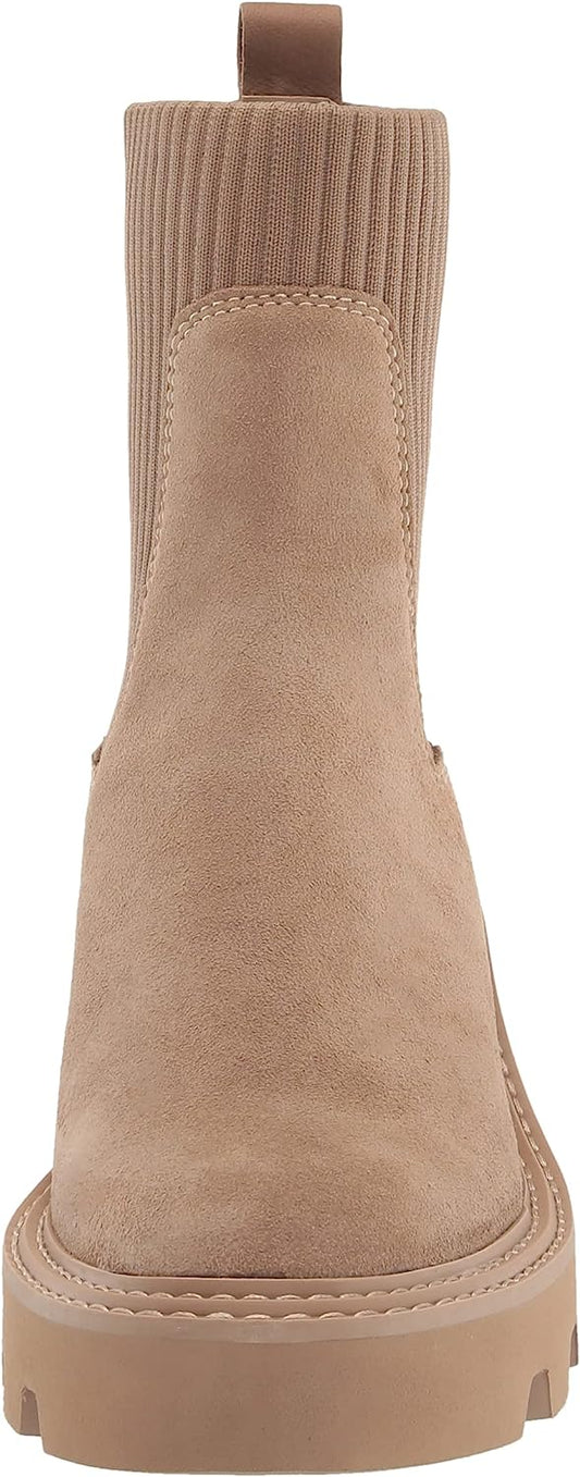 Women's Hoven Fashion Boot, Mushroom Suede H2O, 7.5