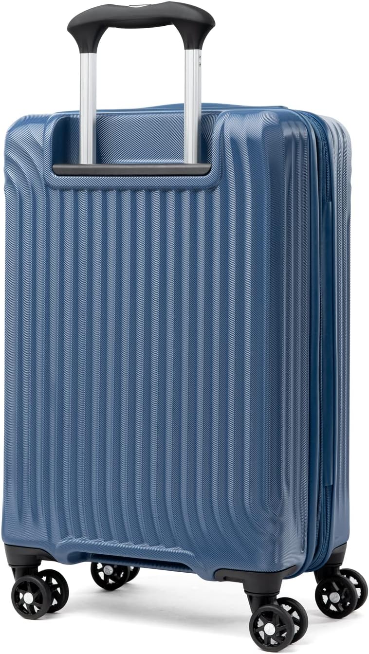 Air Hardside Expandable Luggage, 8 Spinner Wheels, Lightweight Hard Shell Polycarbonate, Ensign Blue, Carry-On 21-Inch