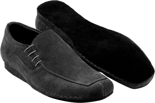 Very Fine Black Suede Ballroom Latin Dance Slipon Shoe M 9