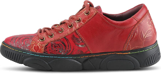 Spring Step L`Artiste Women's Danli-Bloom Sneaker Red Multi EU 38 / US 7.5-8