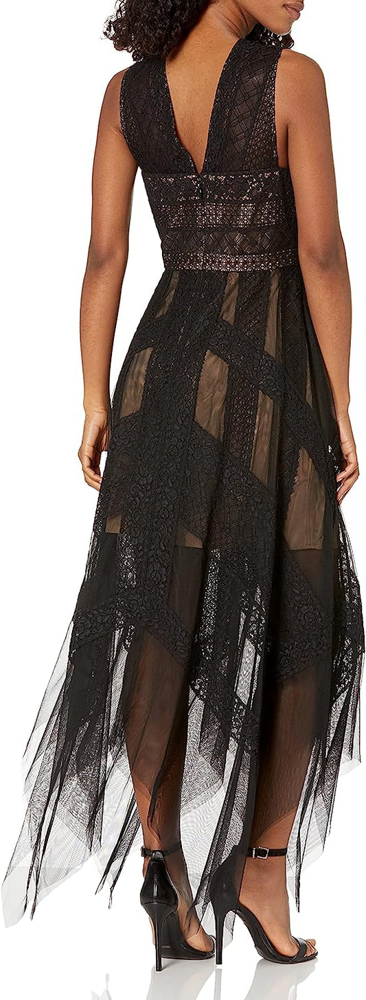 Women's Flowy Lace Cocktail Dress