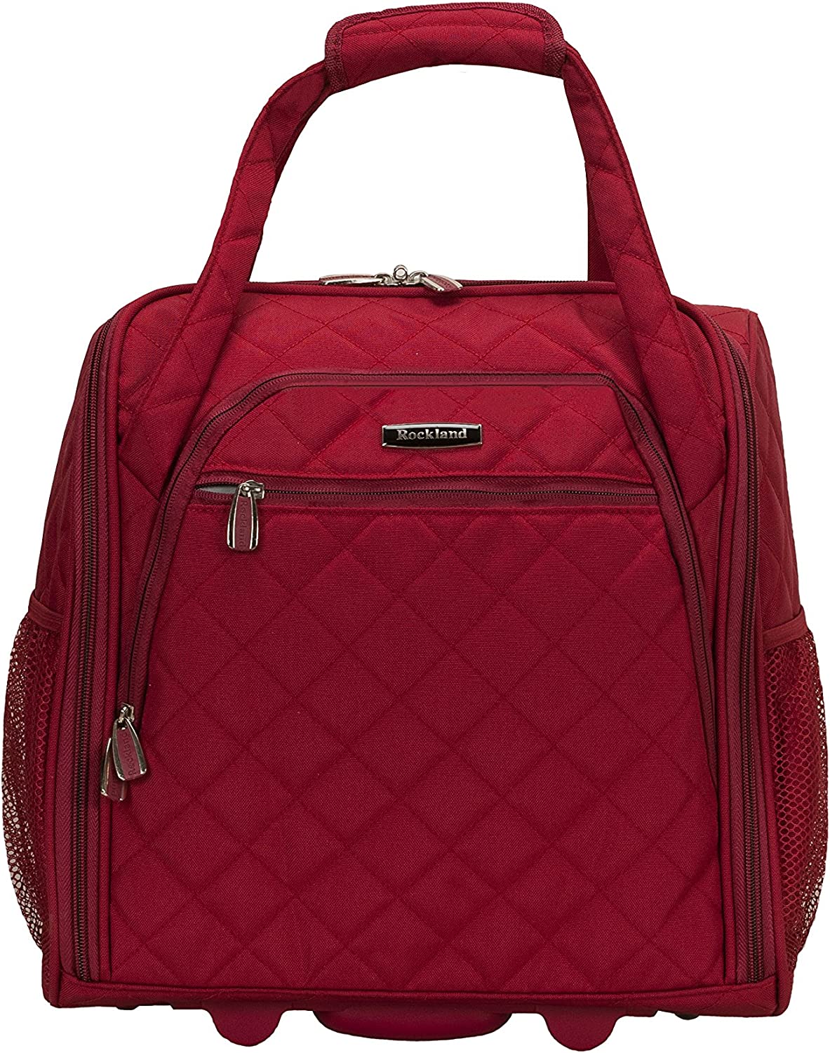 Upright Wheeled Underseater Luggage, Red, Carry-On 15-Inch