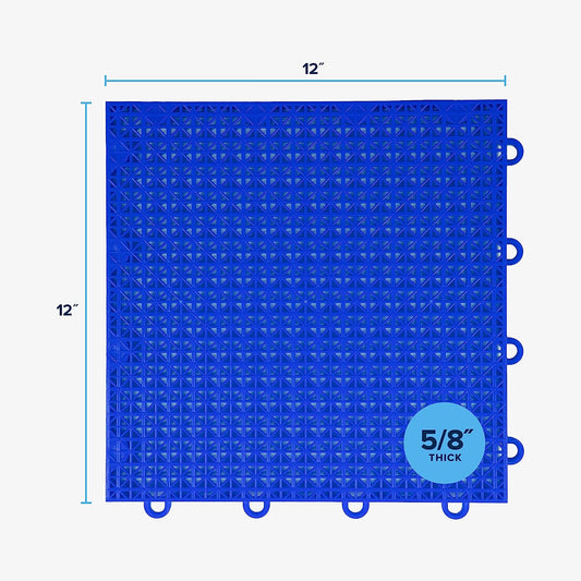 5/8 Inch Thick ProGame Outdoor Basketball Court Flooring | Build the Ul Space for Basketball, Tennis, and More with Weatherproof Plastic Floor Tiles